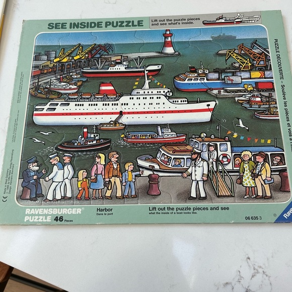 Rare vintage Ravensburger Puzzle. See inside “Harbor” puzzle from 1988. - Picture 1 of 2